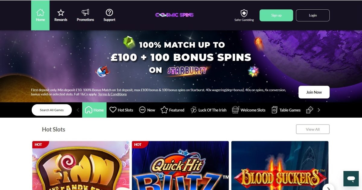 Exploring Cosmic Spins Casino A Universe of Gaming Fun
